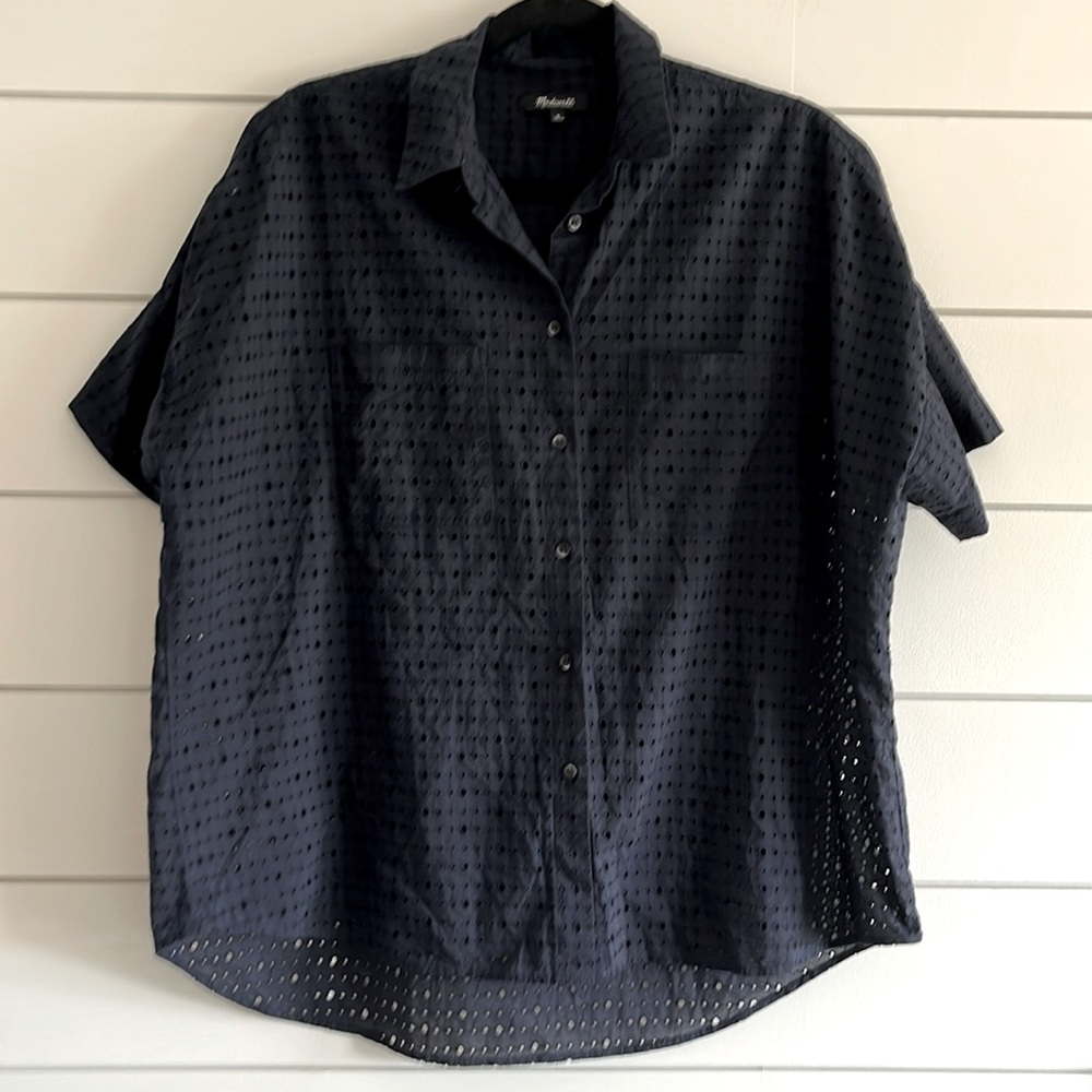 Madewell Cotton Eyelet Top